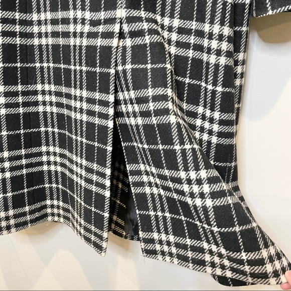NWT Coat Black & White Plaid - Picture 8 of 11